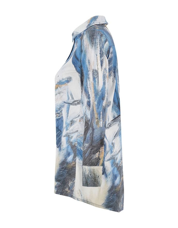 Dolcezza "The Storm" Button - Up BlouseTopsPosh Boutique