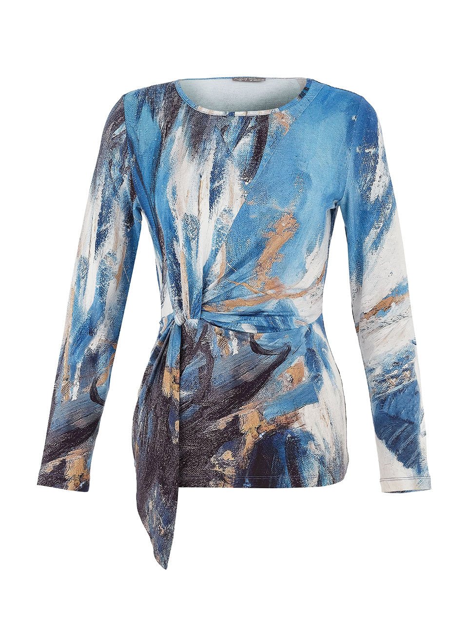Dolcezza "The Storm" Tie ShirtTopsPosh Boutique