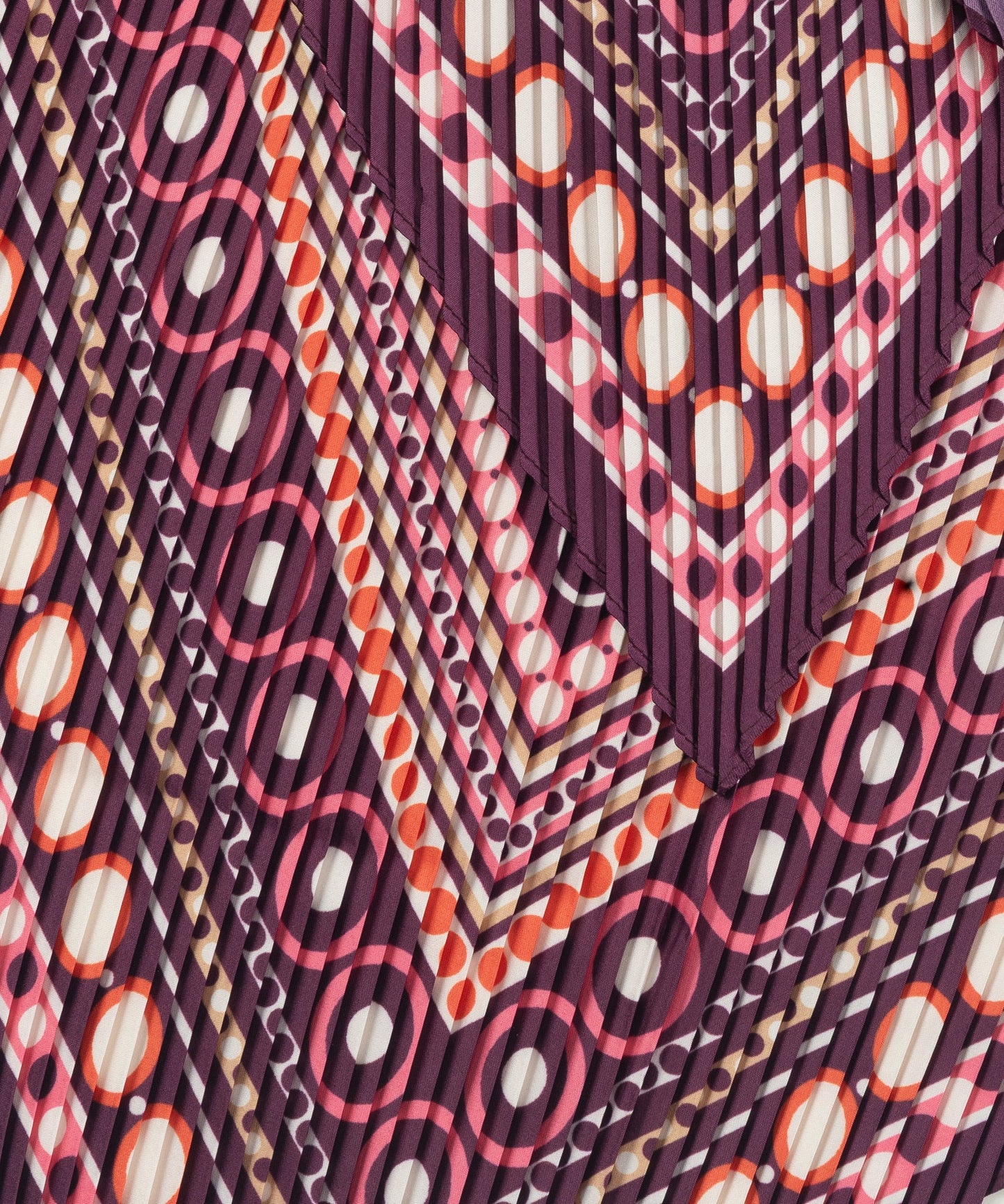 Dots on Dots Pleated Diamond ScarfPosh Boutique
