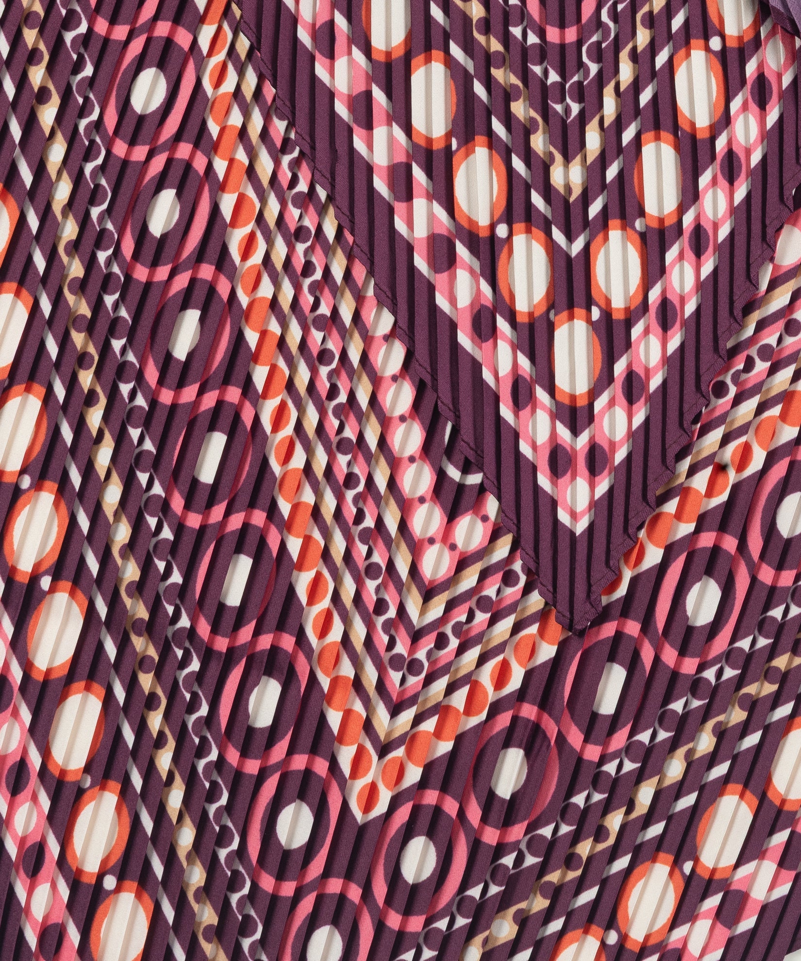Dots on Dots Pleated Diamond ScarfPosh Boutique
