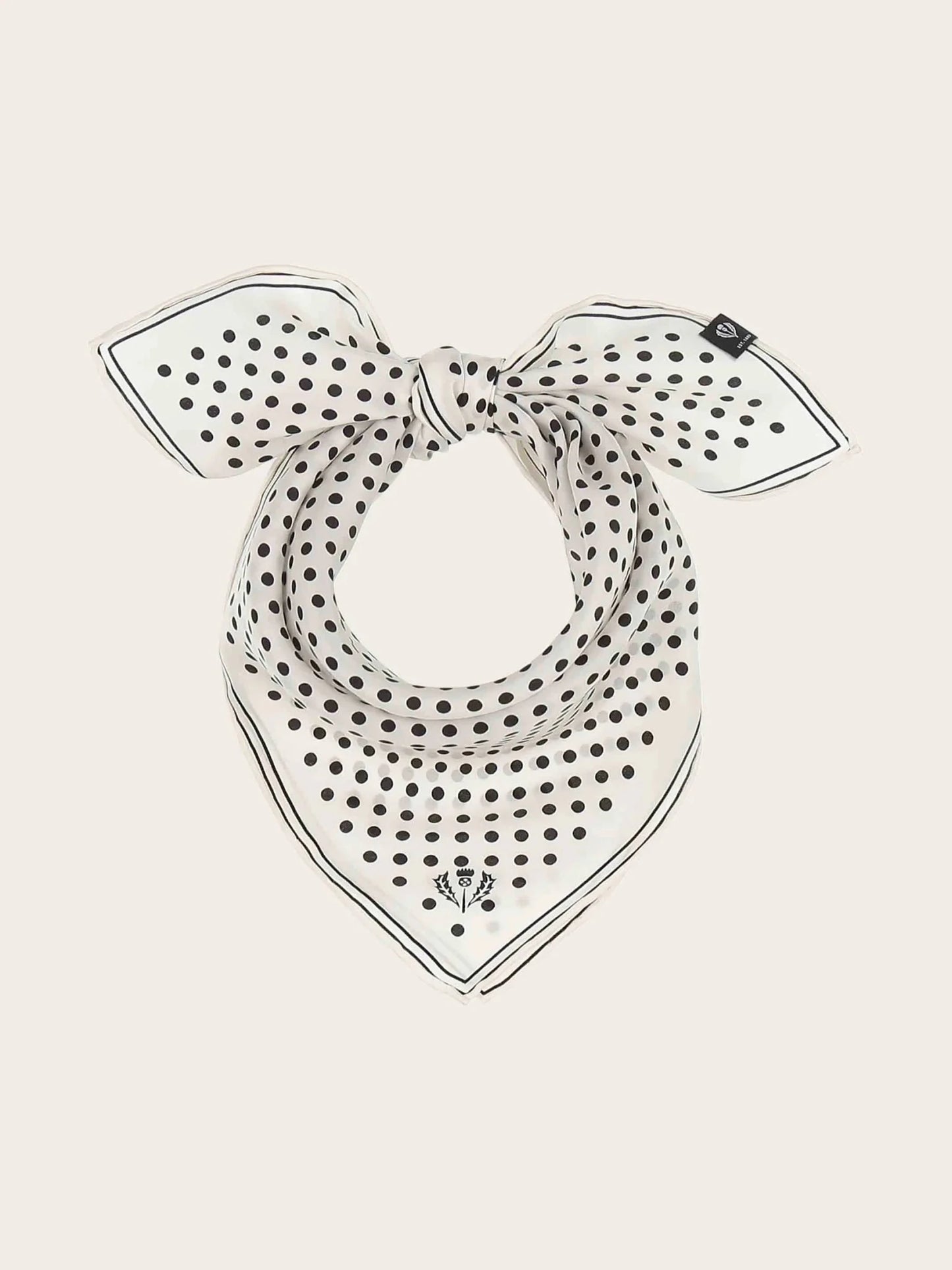 Dotted Neckerchief Silk SquareScarvesPosh Boutique
