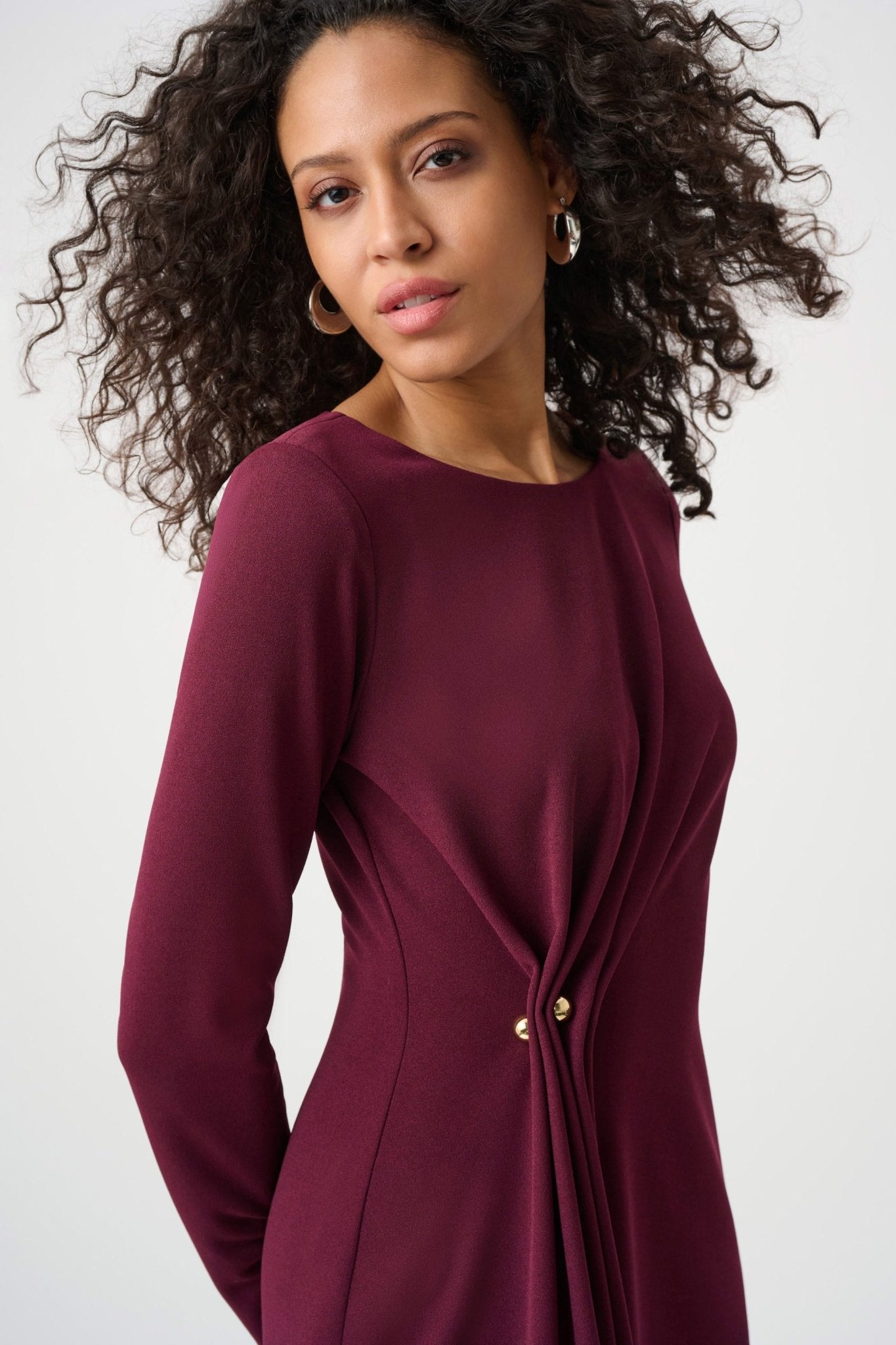 Draped Front Sheath DressDressesPosh Boutique