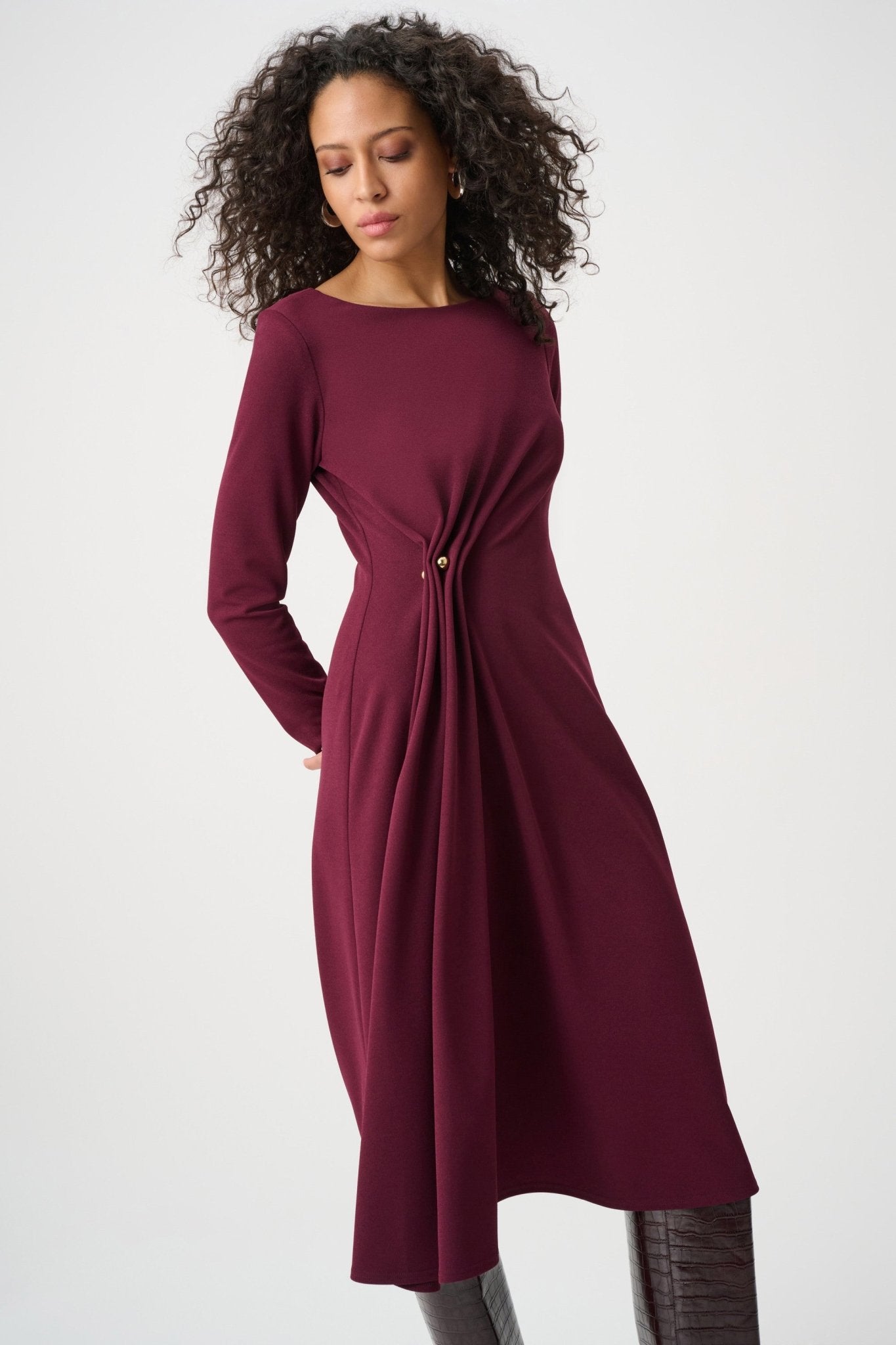 Draped Front Sheath DressDressesPosh Boutique