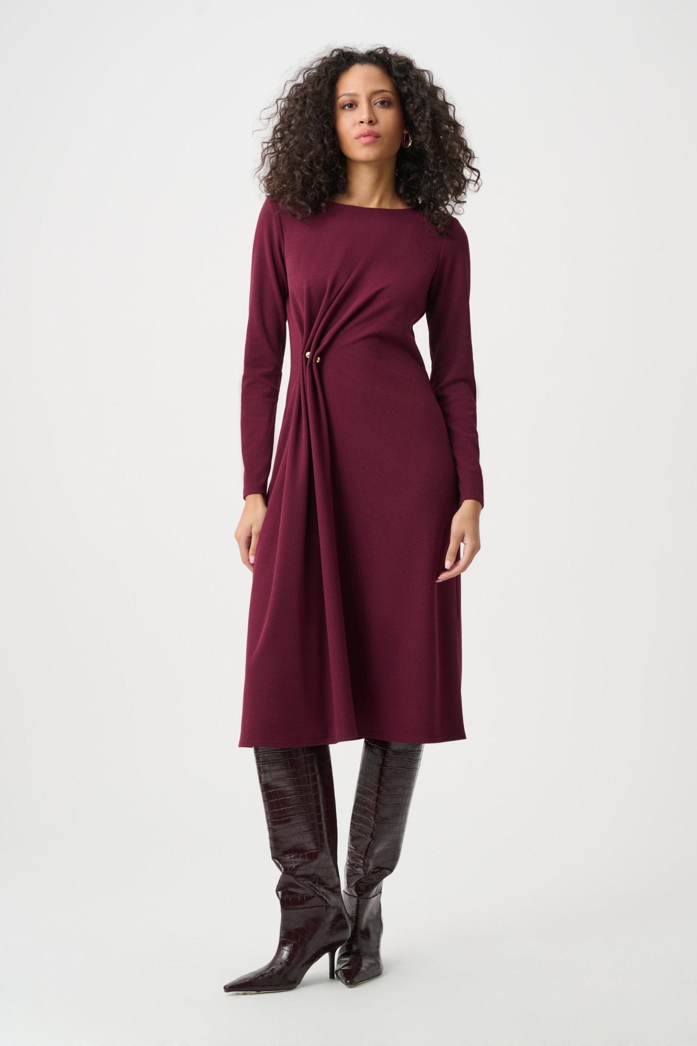 Draped Front Sheath DressDressesPosh Boutique