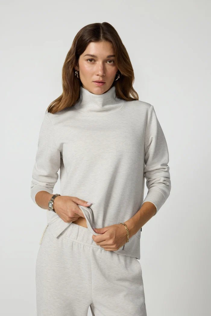 Dreamweave Mock Neck SweatshirtTopsPosh Boutique
