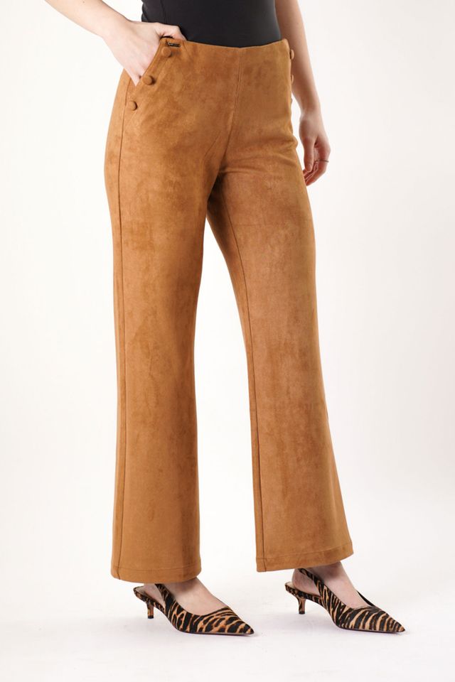 Elena Suede Wide Leg Pant
