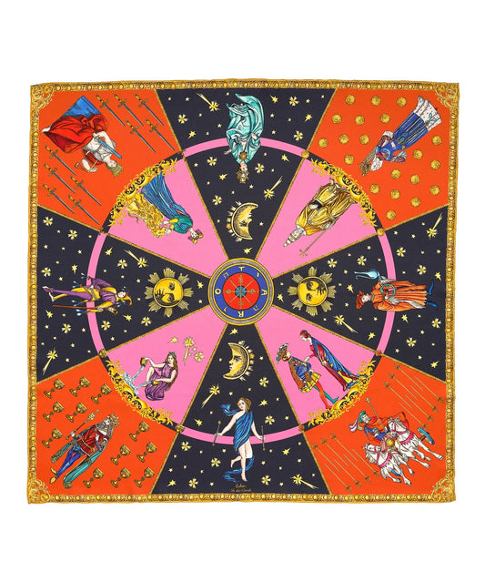 Echo In The Cards Silk SquareScarvesPosh Boutique