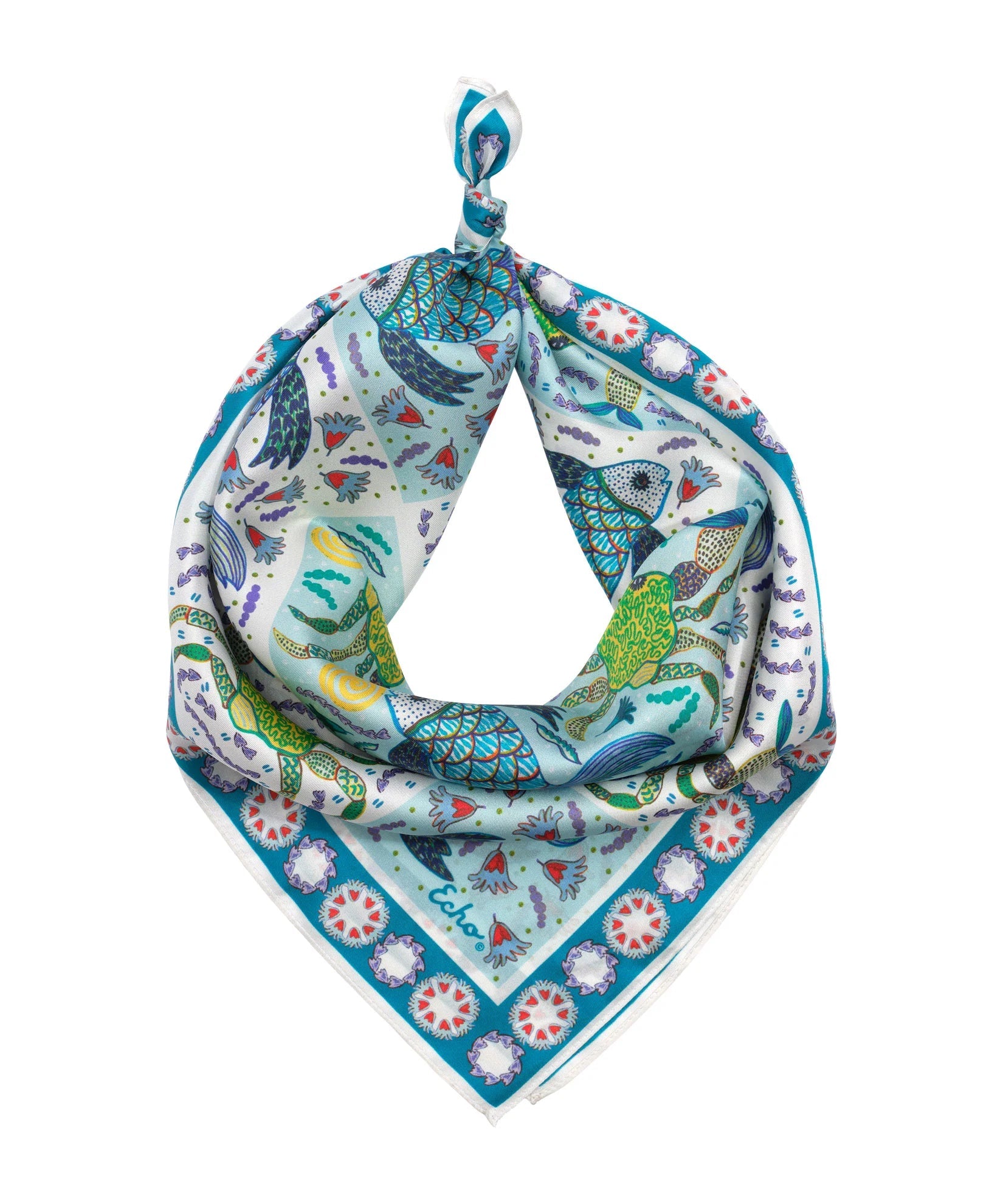 Echo Under the Sea Silk BandanaScarvesPosh Boutique