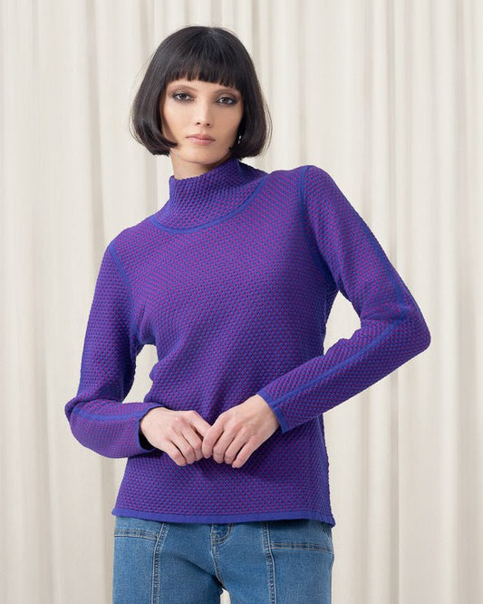 Elena Wang Bubble Turtleneck SweaterSweatersPosh Boutique