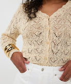 Esqualo Crochet CardiganSweatersPosh Boutique