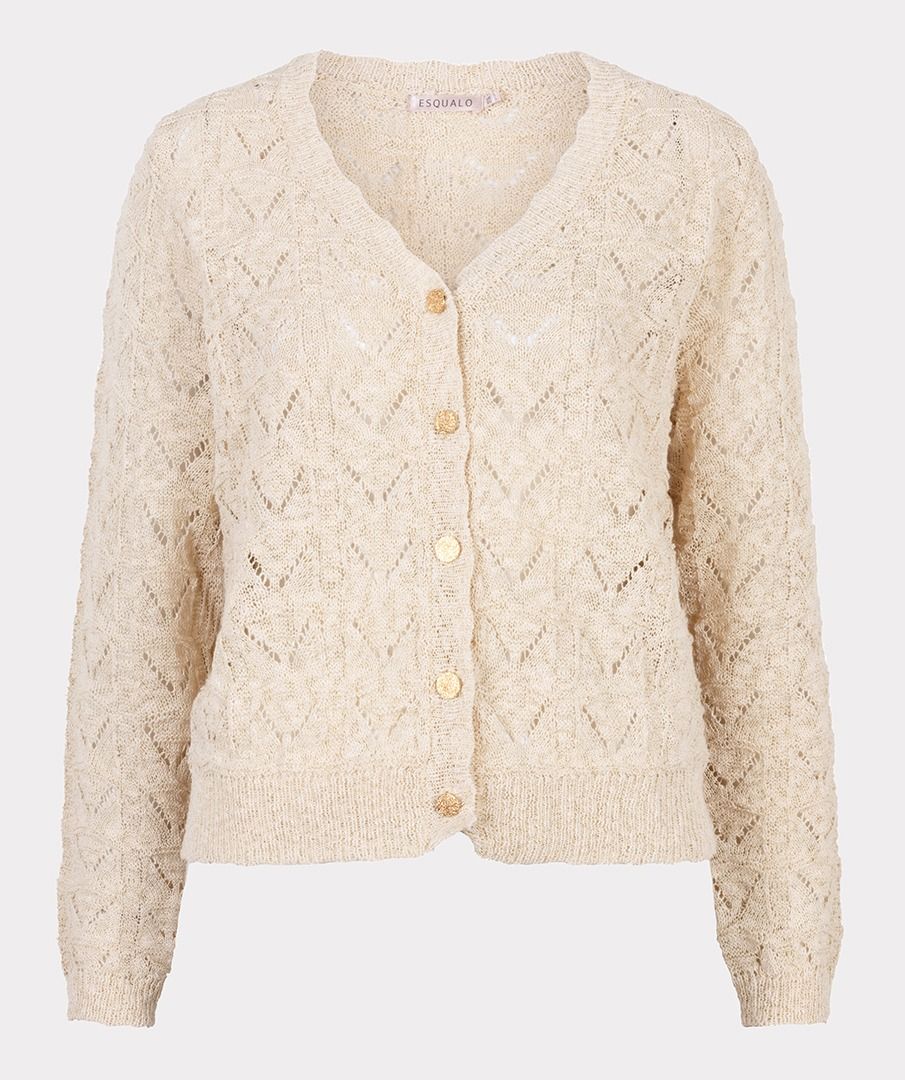 Esqualo Crochet CardiganSweatersPosh Boutique