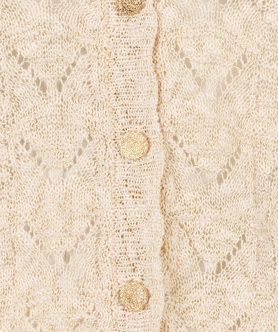 Esqualo Crochet CardiganSweatersPosh Boutique