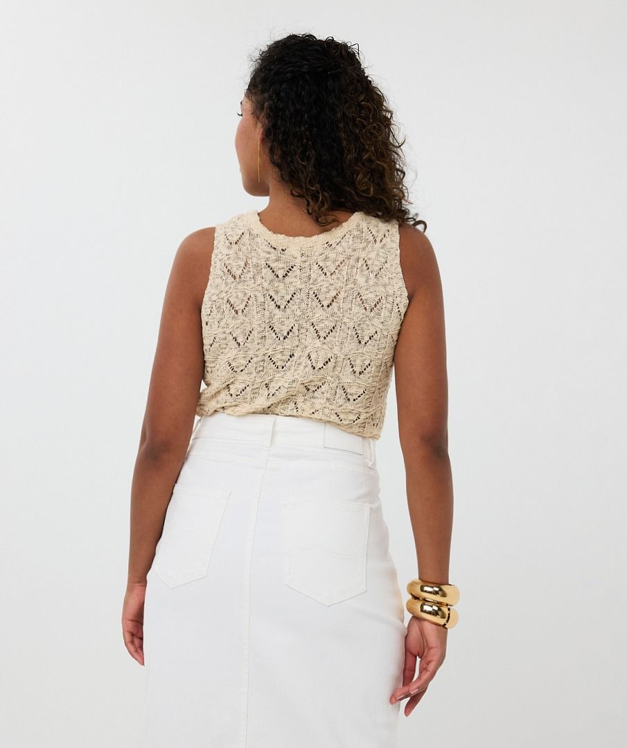 Esqualo Crochet TankTopsPosh Boutique