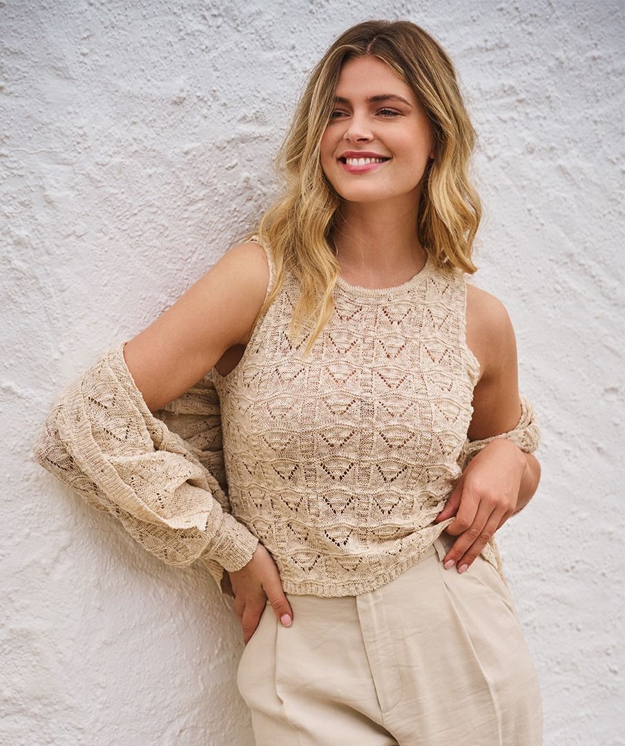 Esqualo Crochet TankTopsPosh Boutique