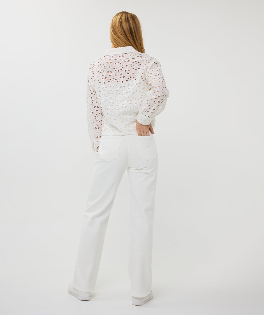 Esqualo Eyelet BlouseTopsPosh Boutique