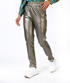 Esqualo Metallic Faux Leather PantPantsPosh Boutique