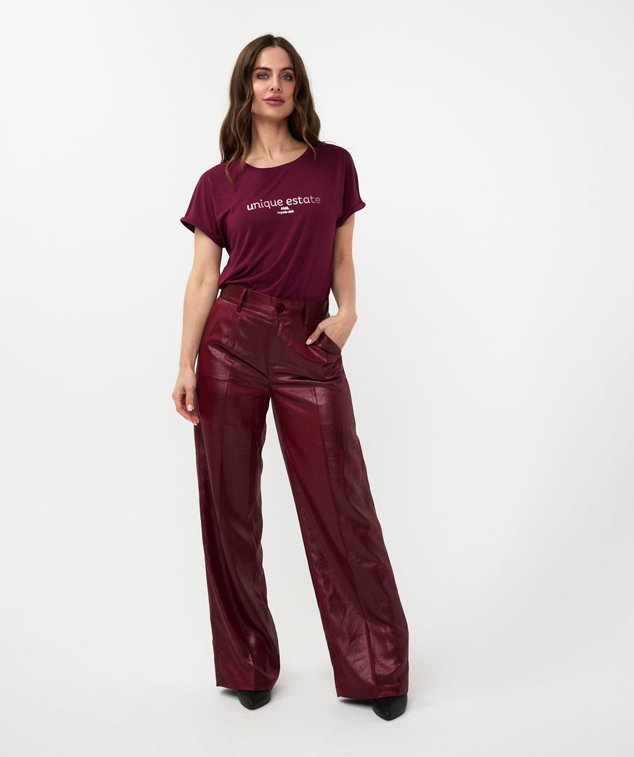 Esqualo Metallic TrousersBottomsPosh Boutique