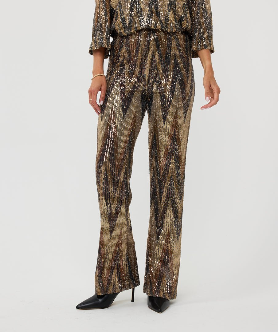 Esqualo Ziggy Sequin PantBottomsPosh Boutique