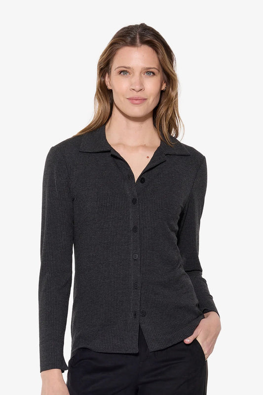 Essential Rib Knit ShirtPosh Boutique