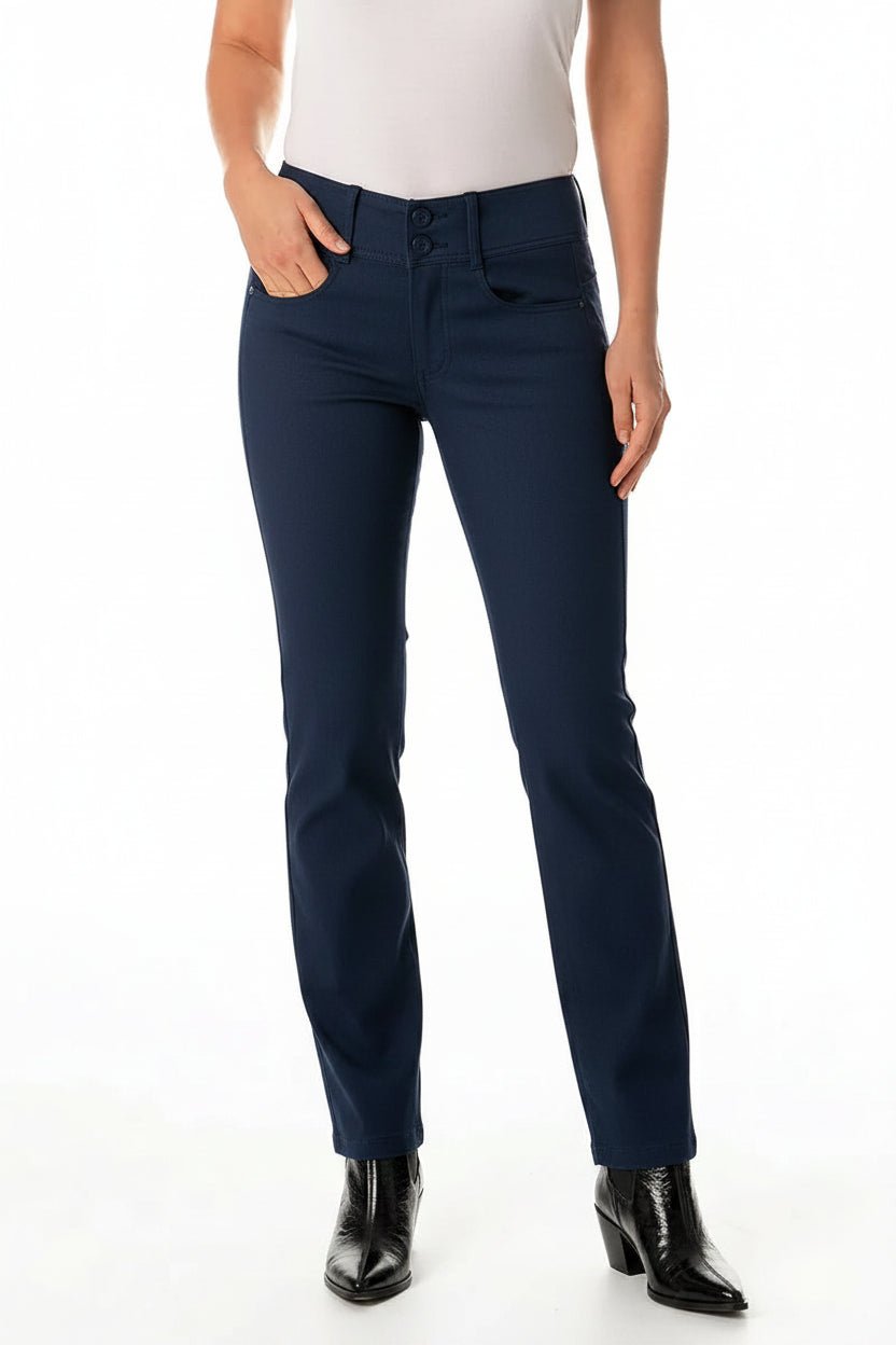Essential Straight Leg Ponte Pant - NavyBottomsPosh Boutique