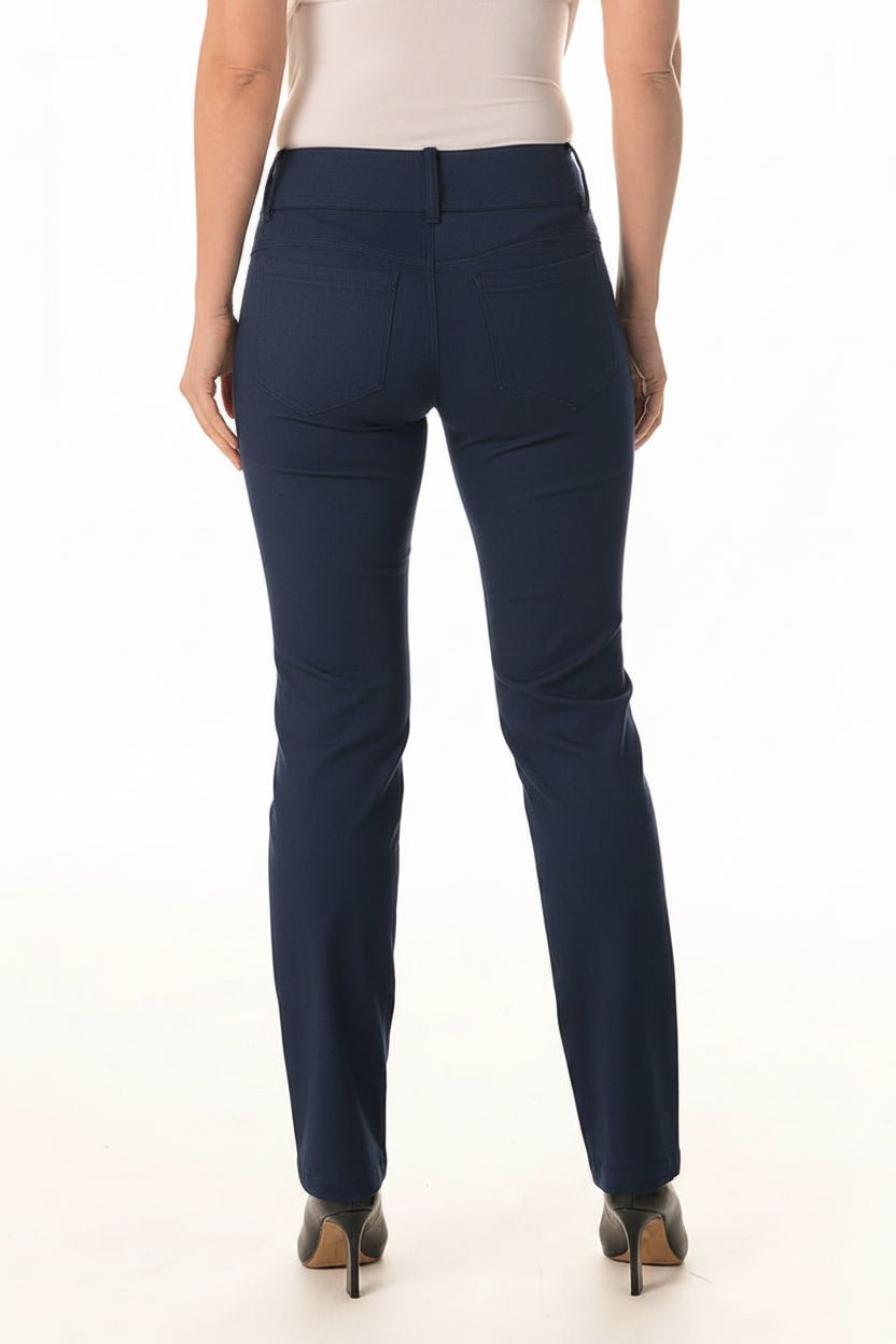 Essential Straight Leg Ponte Pant - NavyBottomsPosh Boutique