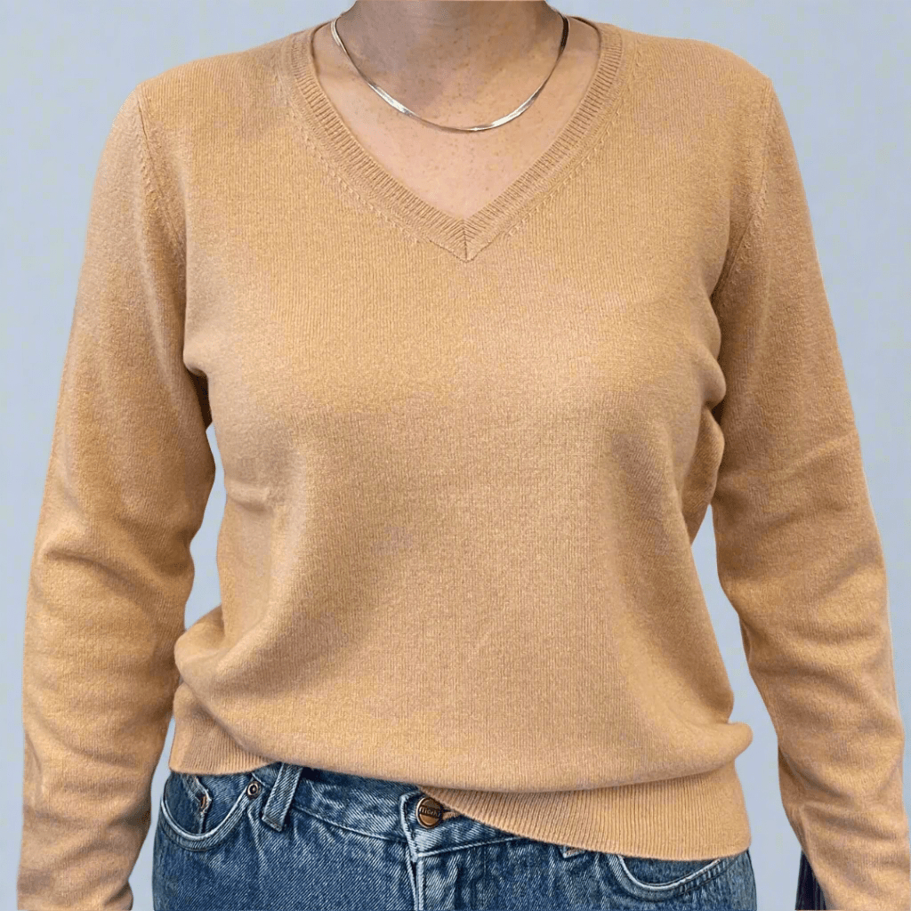 EWSCA Cashmere V - Neck SweaterSweatersPosh Boutique