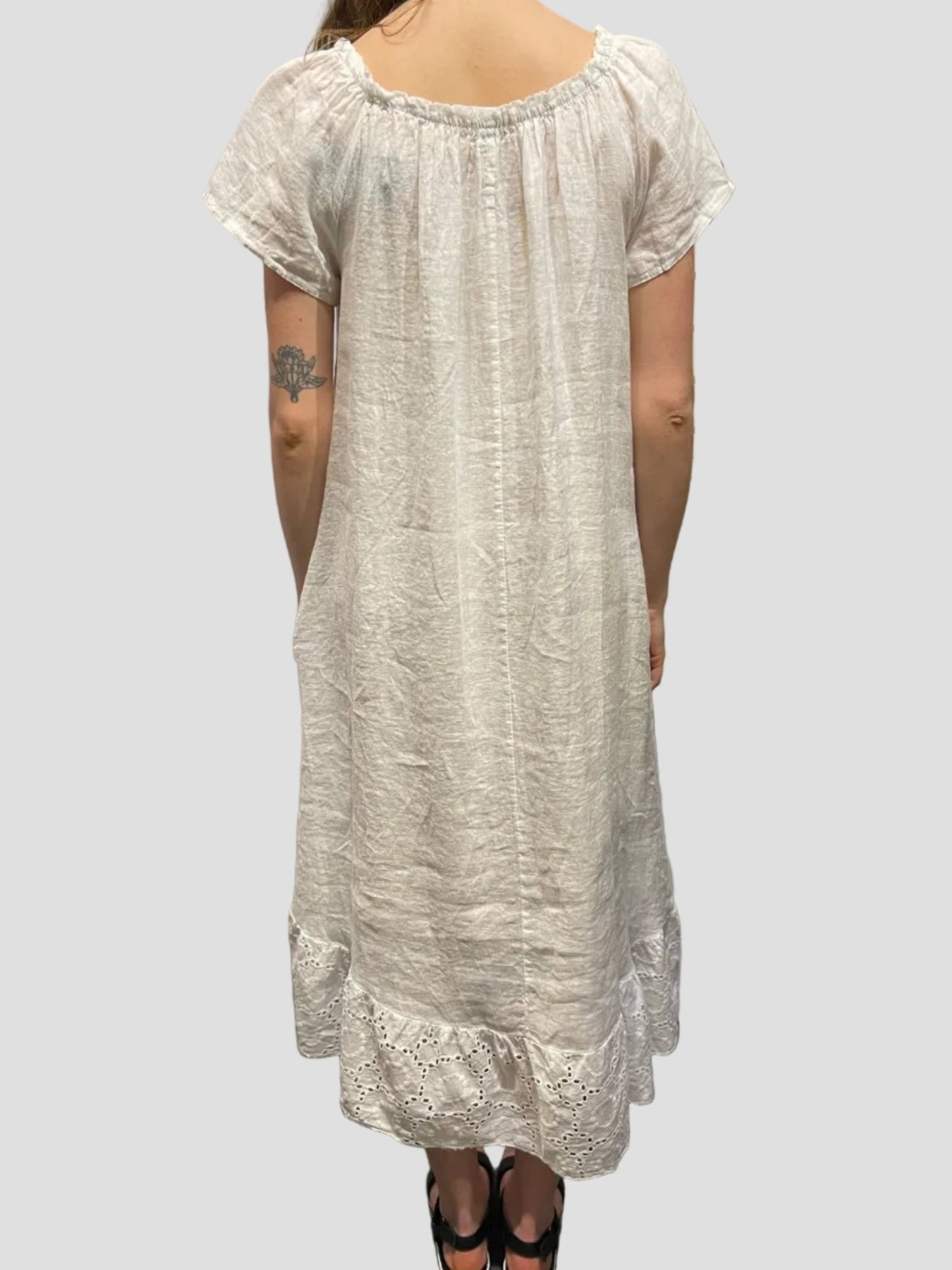 Eyelet Ruffle DressDressesPosh Boutique