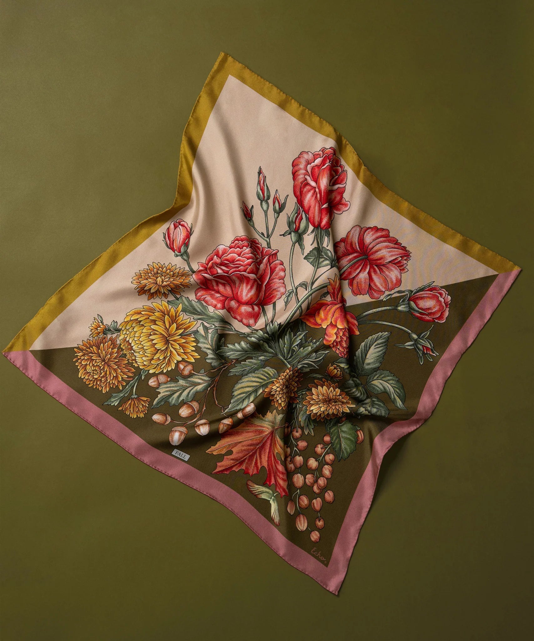 Fall Silk BandanaScarvesPosh Boutique