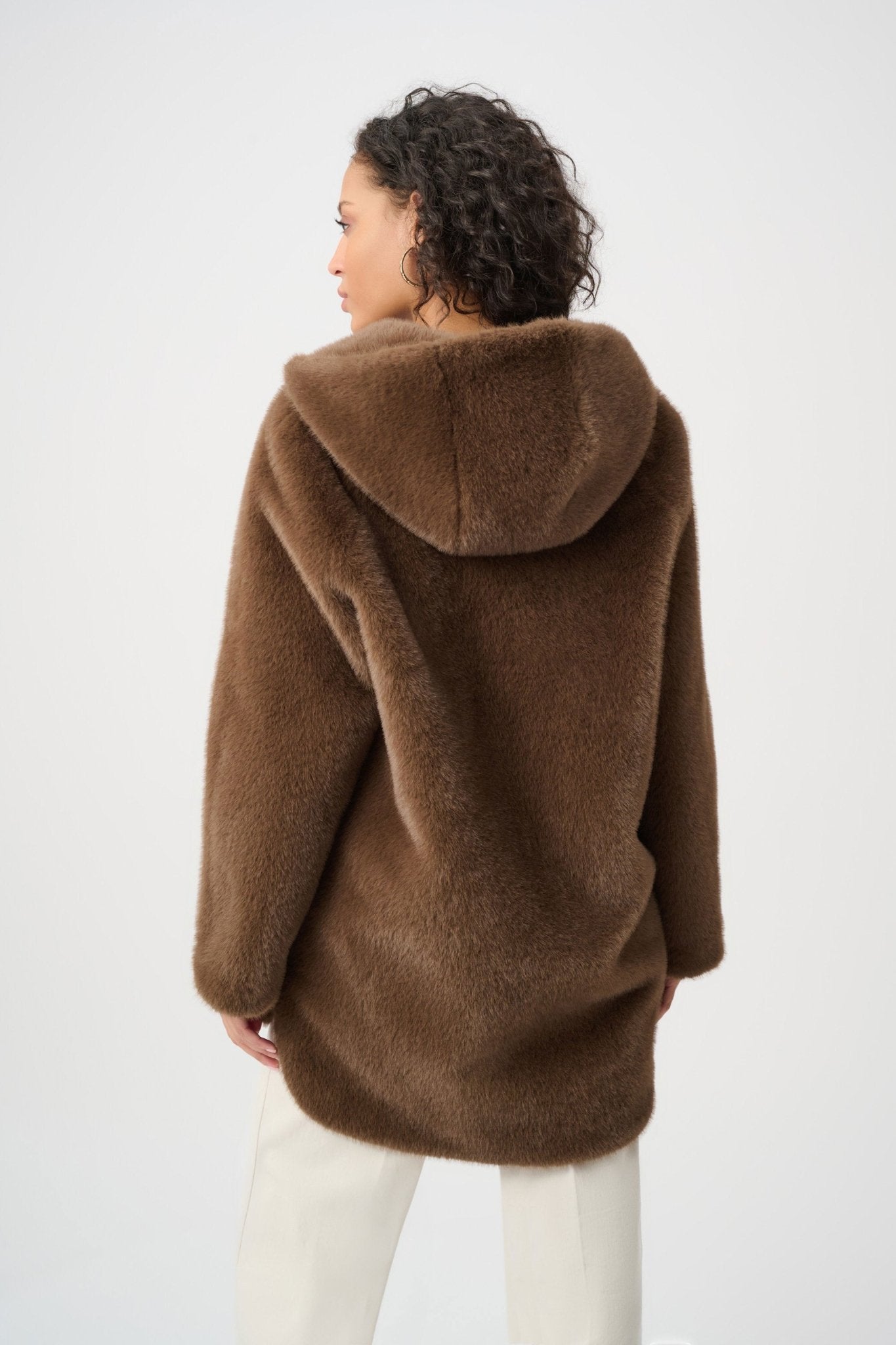 Faux Fur Hooded CoatPosh Boutique