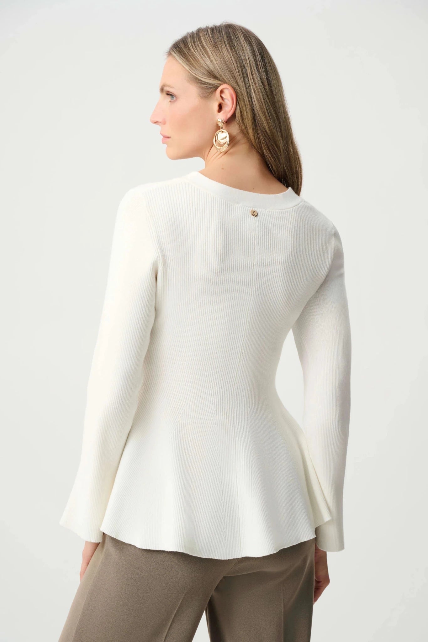 Fit and Flare Peplum CardiganSweatersPosh Boutique