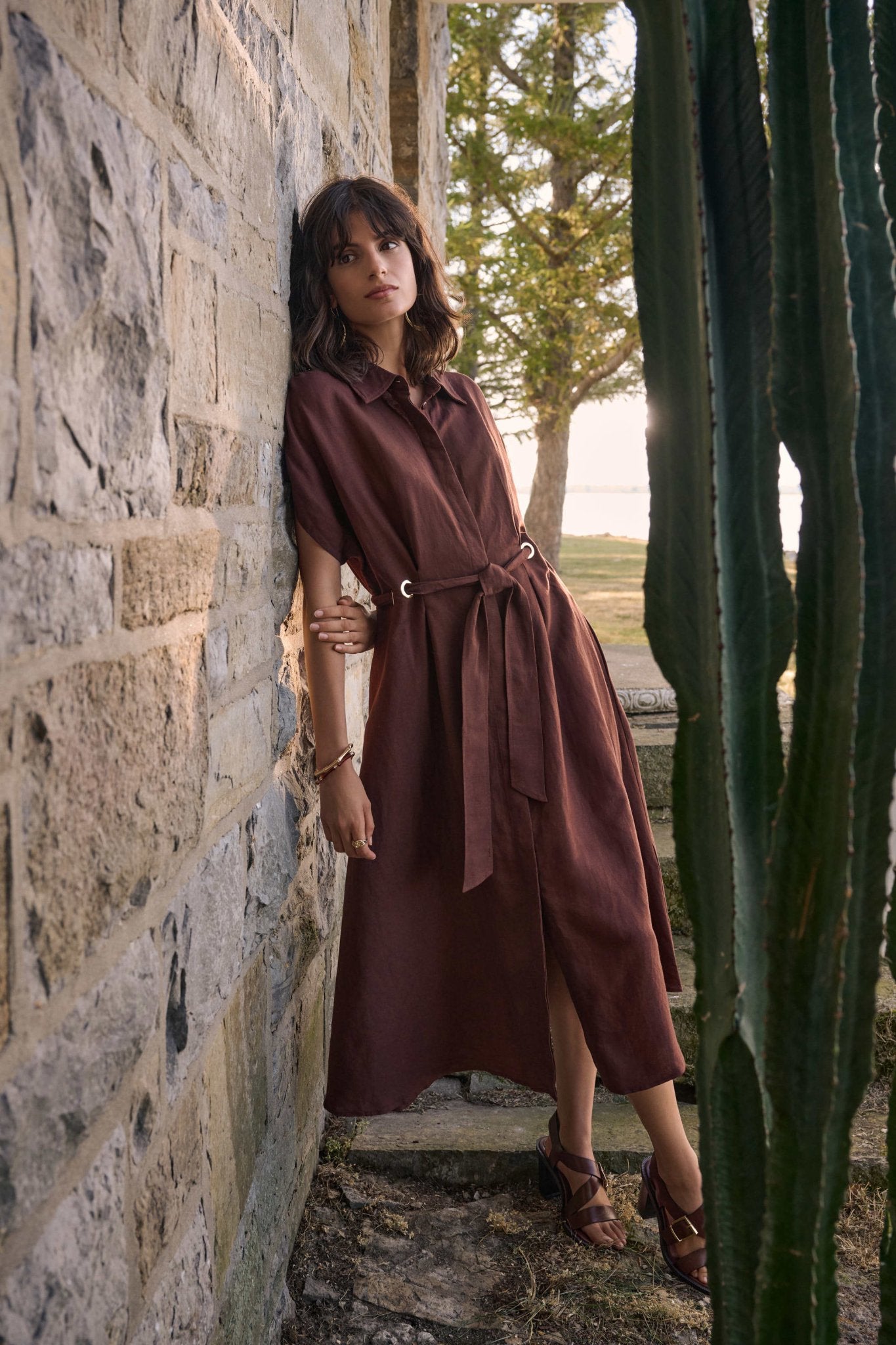 Fit And Flare Shirt DressPosh Boutique