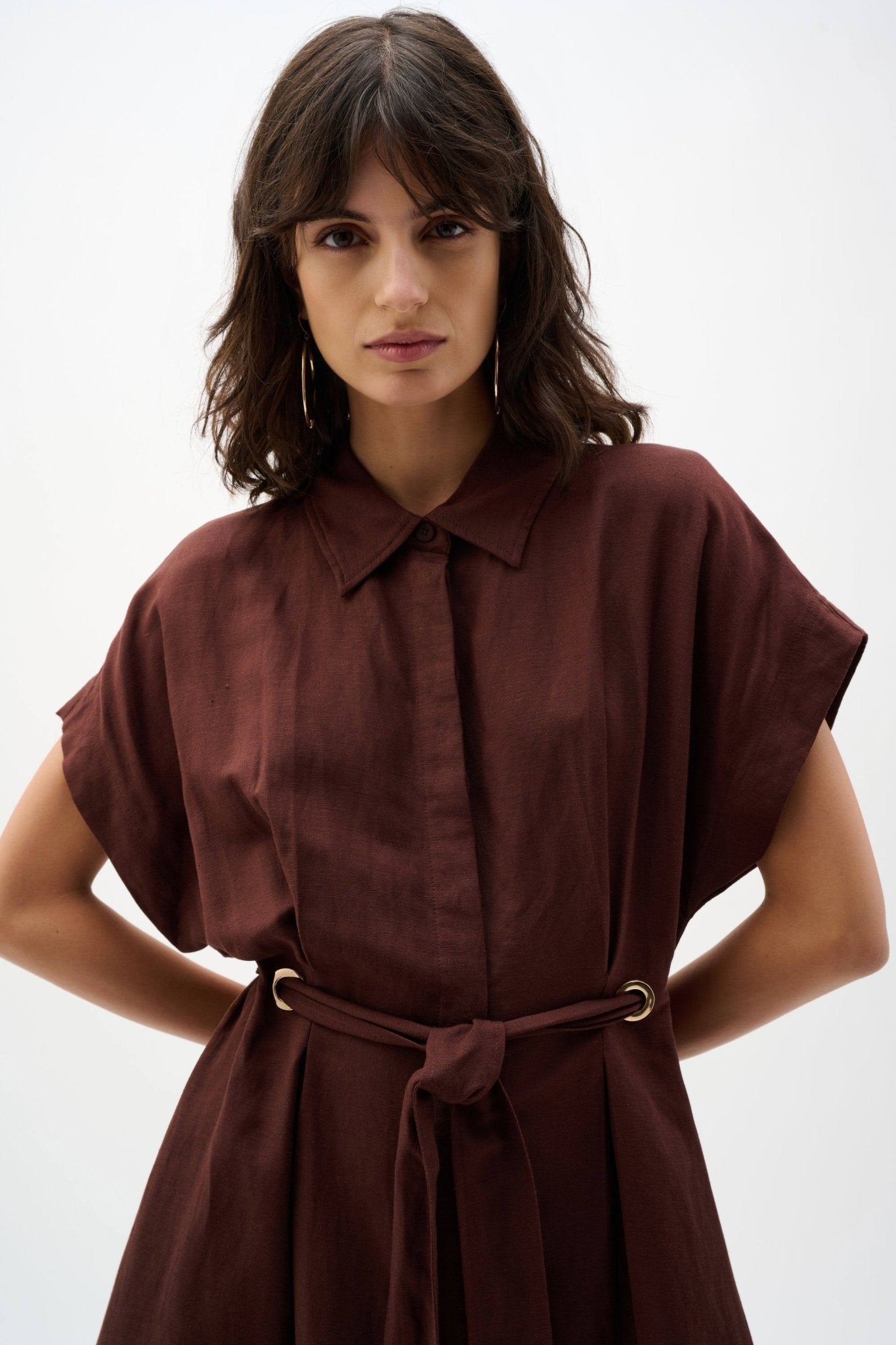 Fit And Flare Shirt DressPosh Boutique