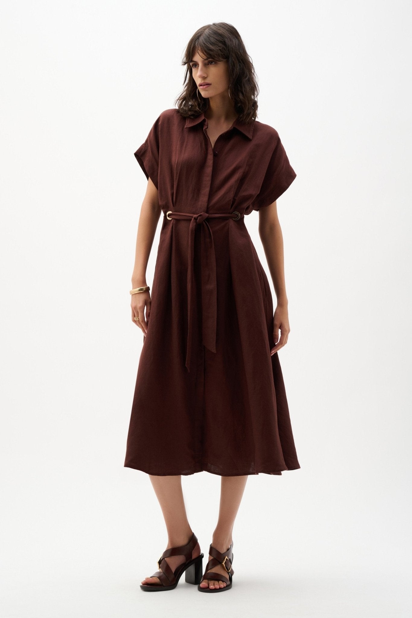 Fit And Flare Shirt DressPosh Boutique