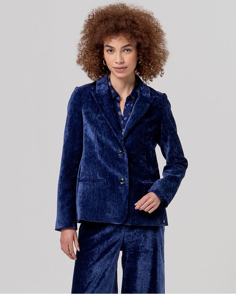 Fitted Velvet BlazerJacketsPosh Boutique
