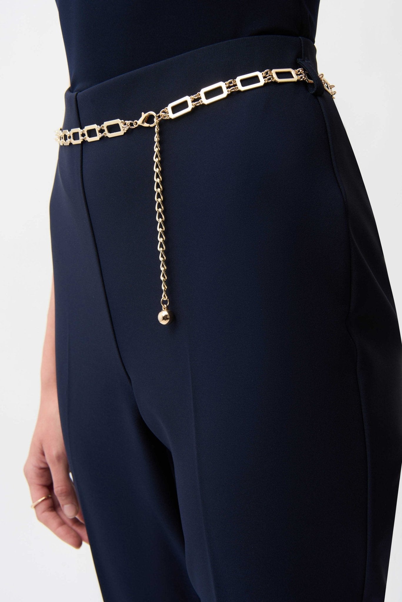 Flare Pants With Chain BeltPosh Boutique