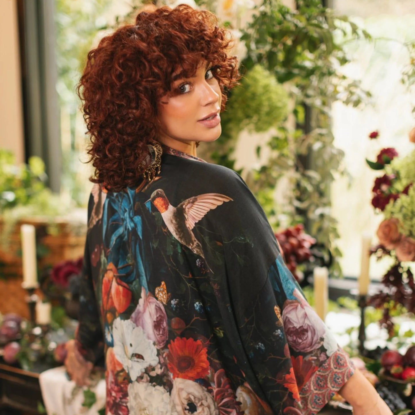 Flight of Fancy Long KimonoJacketsPosh Boutique