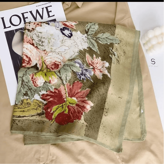 Floral Cotton ScarfScarvesPosh Boutique