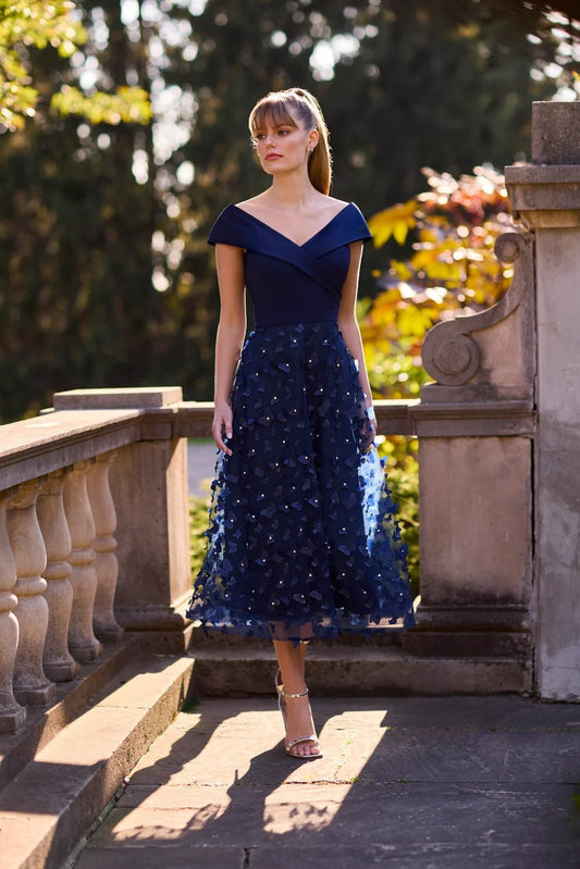 Floral Midi DressPosh Boutique