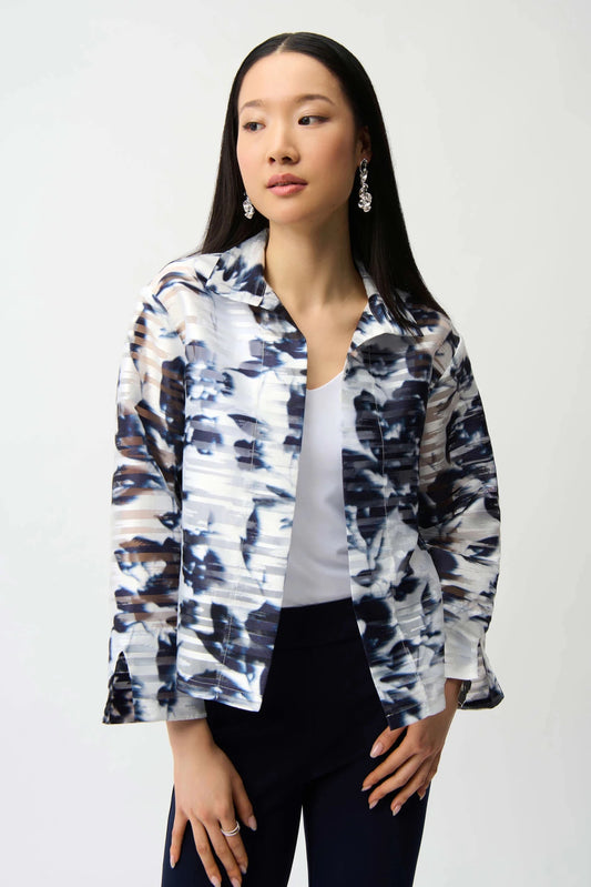 Floral Print Trapeze JacketJacketsPosh Boutique