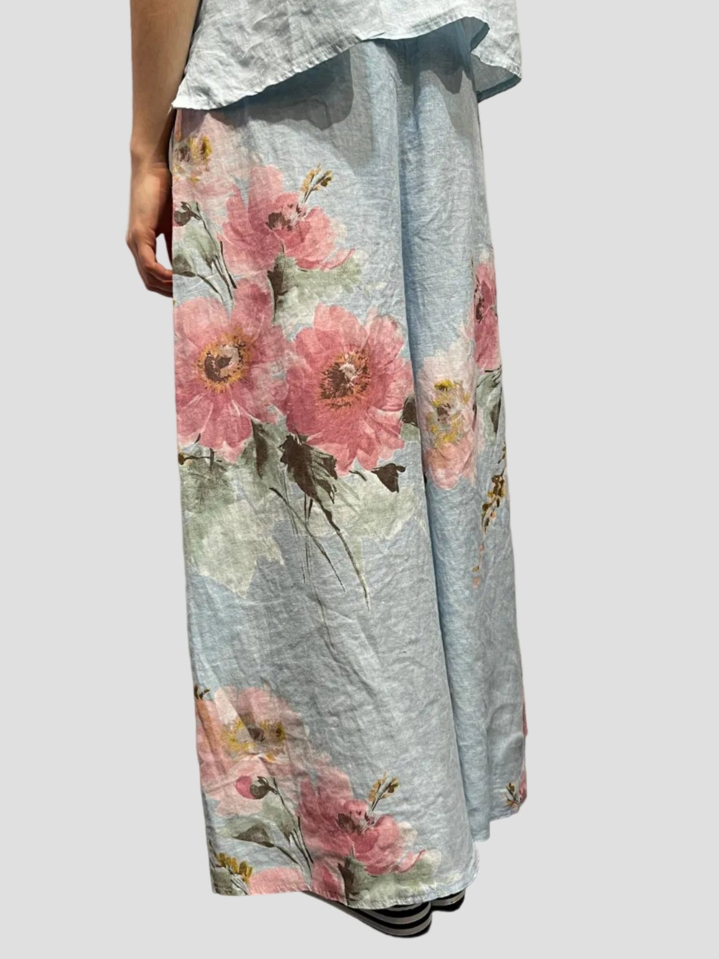 Floral Wide Leg PantPantsPosh Boutique
