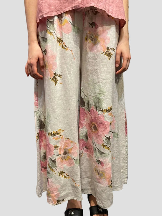 Floral Wide Leg PantPantsPosh Boutique