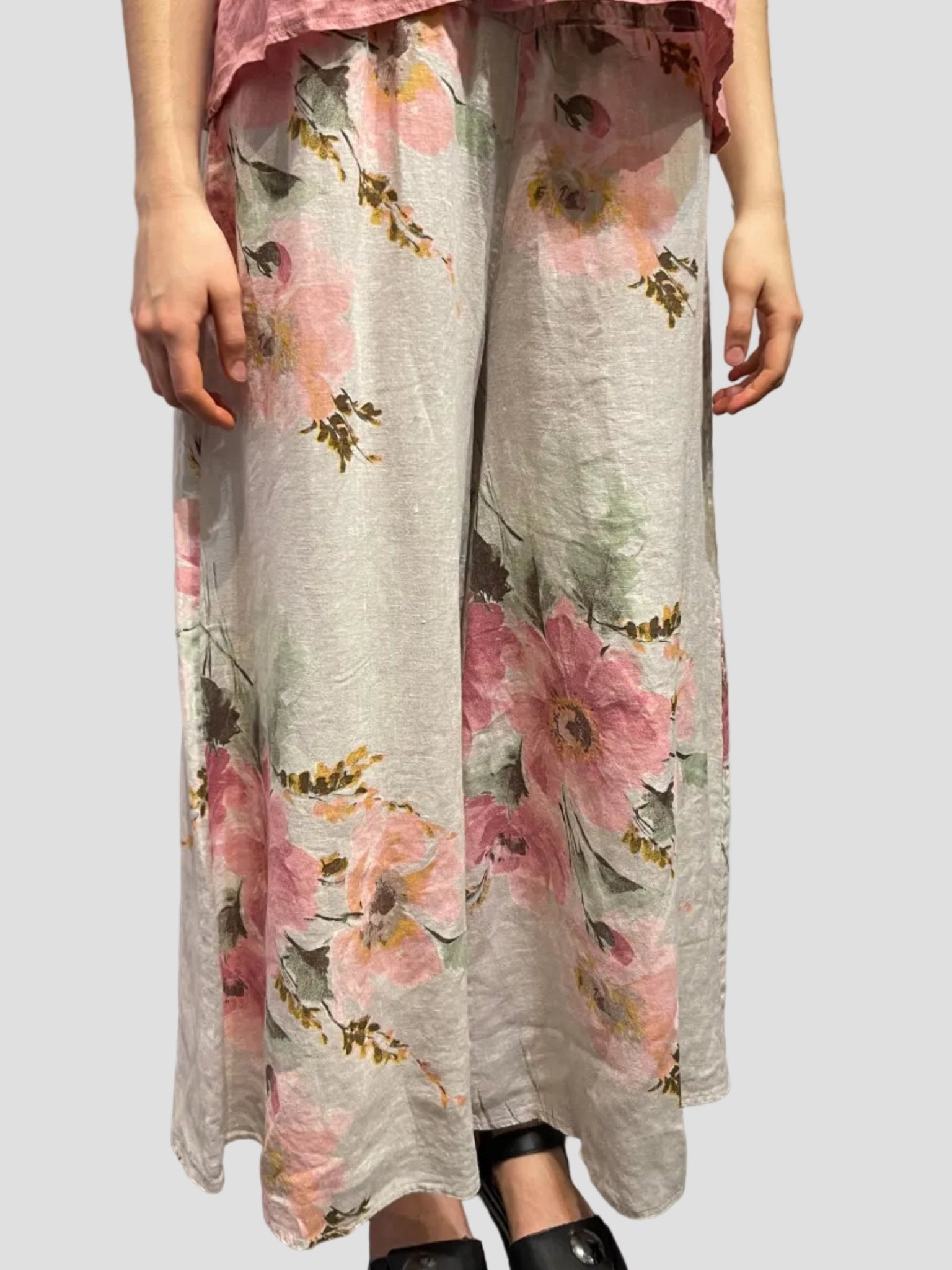 Floral Wide Leg PantPantsPosh Boutique