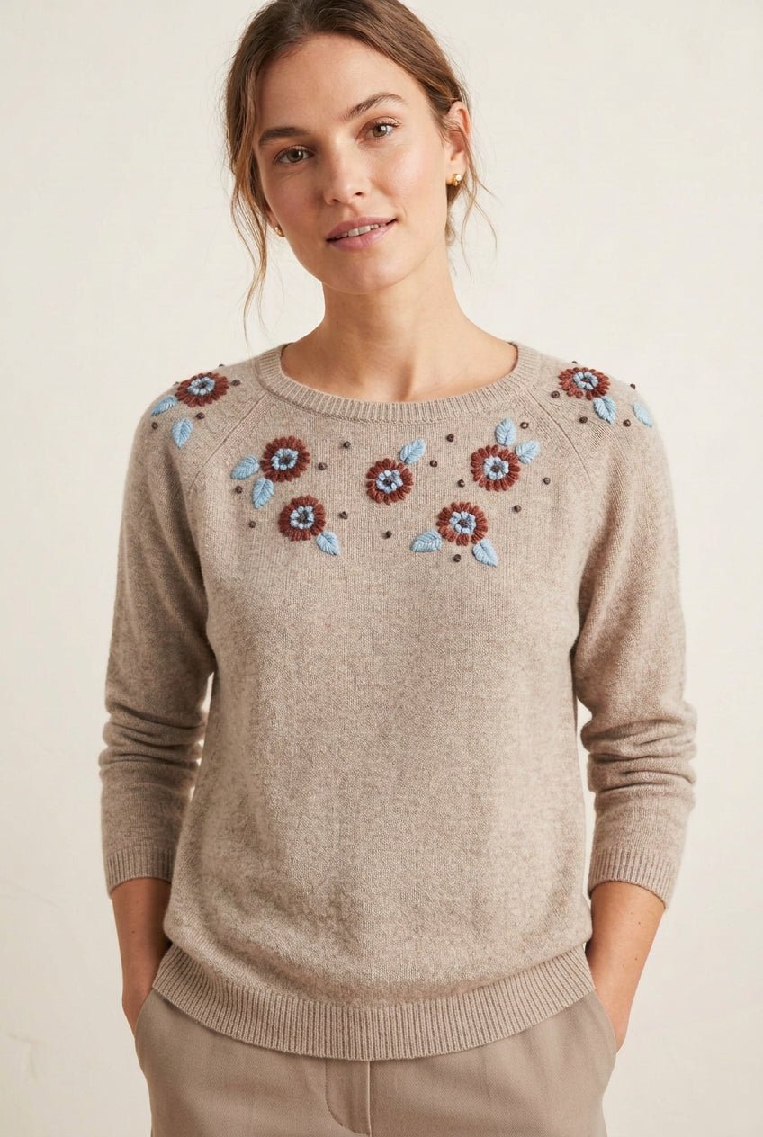 Flower SweaterSweatersPosh Boutique