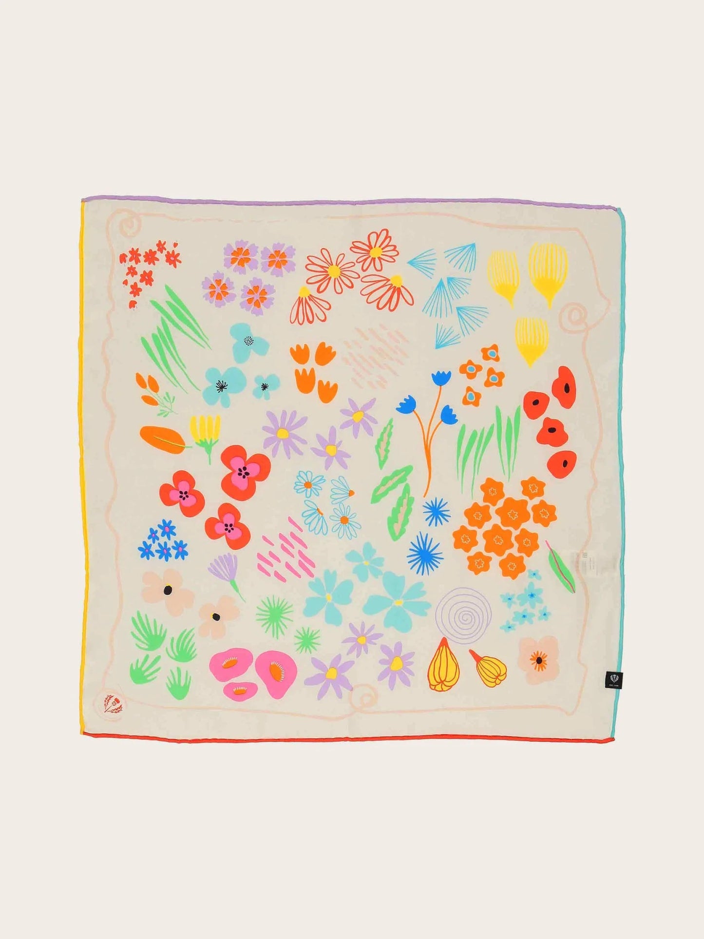 Fraas Abstract Garden Silk ScarfScarvesPosh Boutique