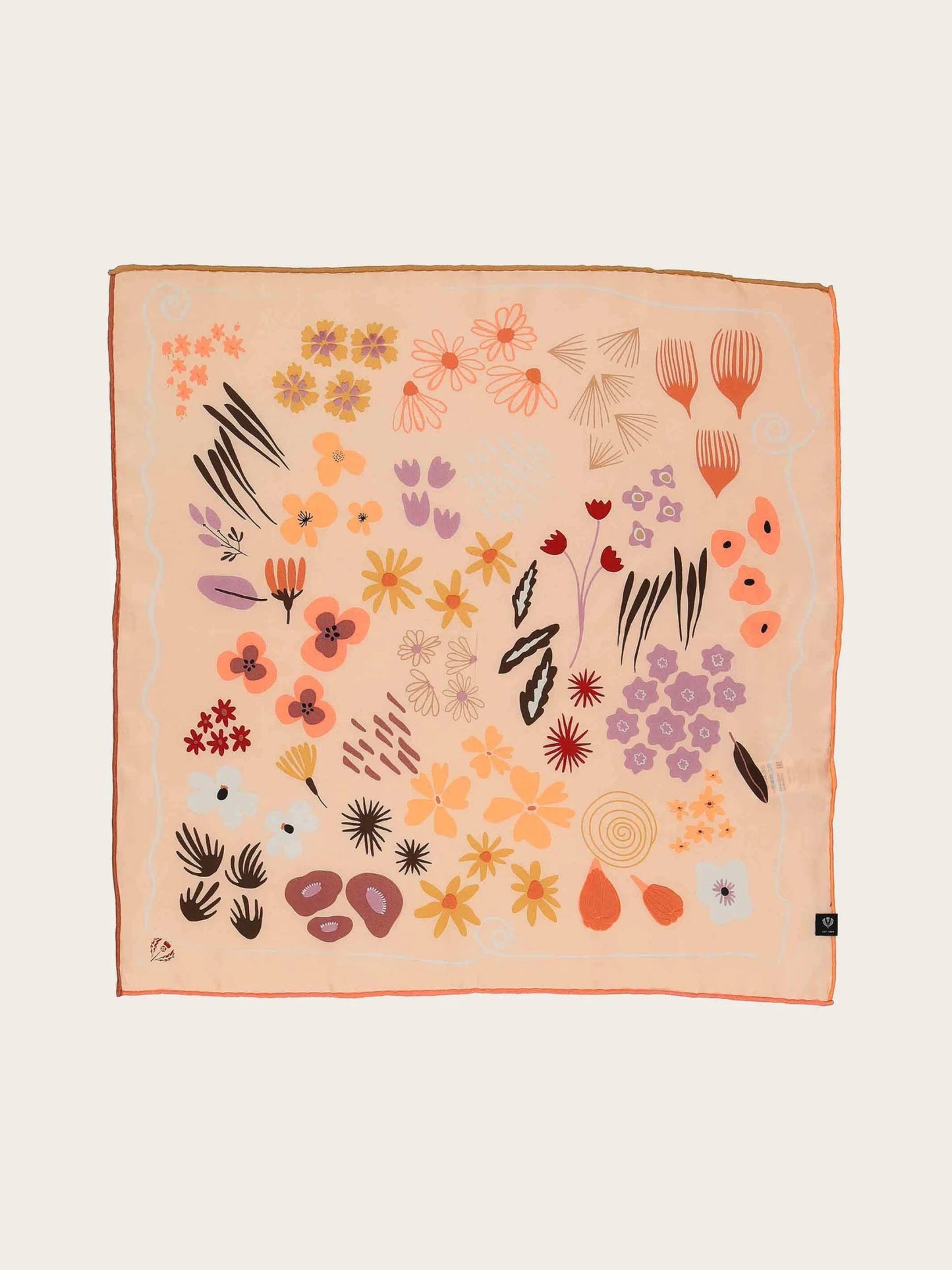 Fraas Abstract Garden Silk ScarfScarvesPosh Boutique