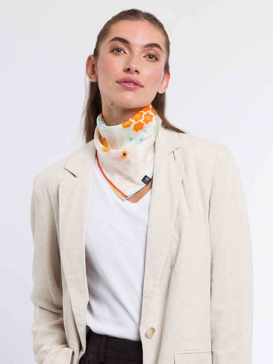 Fraas Abstract Garden Silk ScarfScarvesPosh Boutique