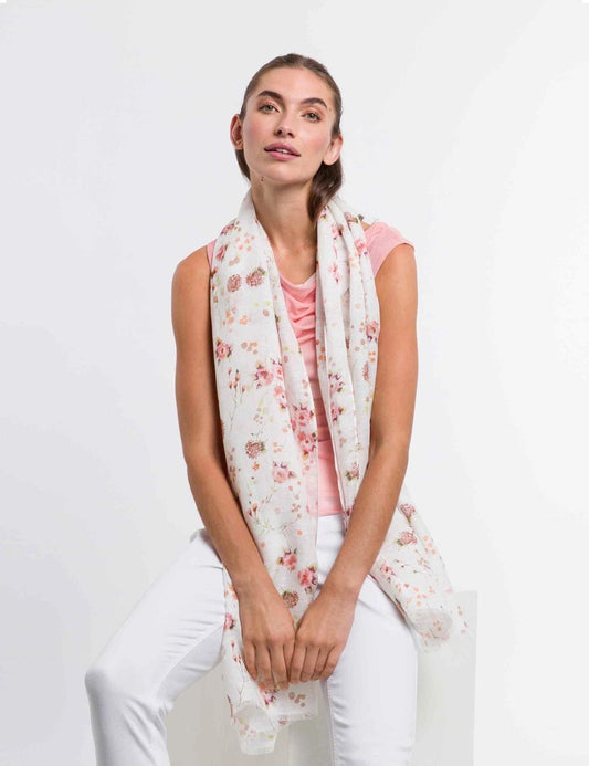 Fraas English Garden Hemp Cotton ScarfScarvesPosh Boutique