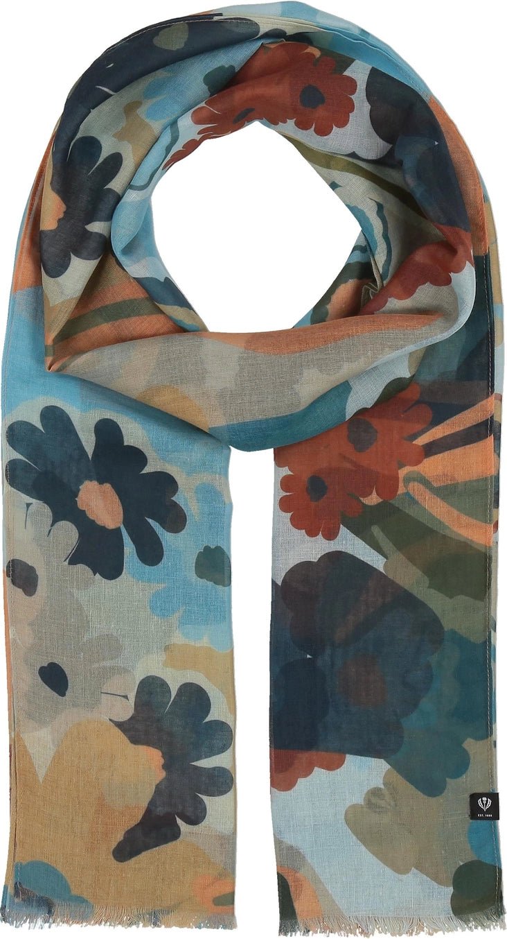 Fraas Retro Flowers ScarfScarvesPosh Boutique