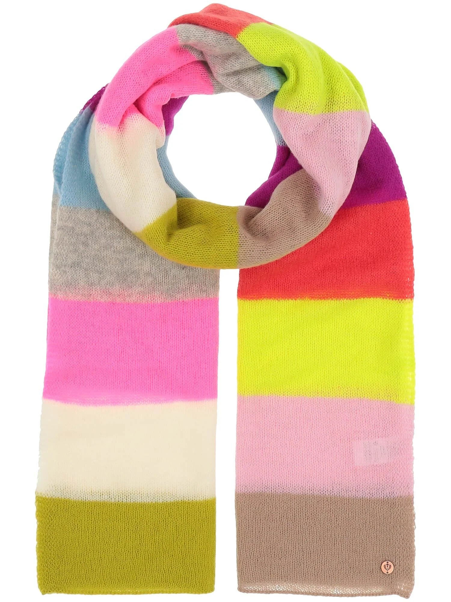 Fraas Wool Multi Stripe ScarfScarvesPosh Boutique