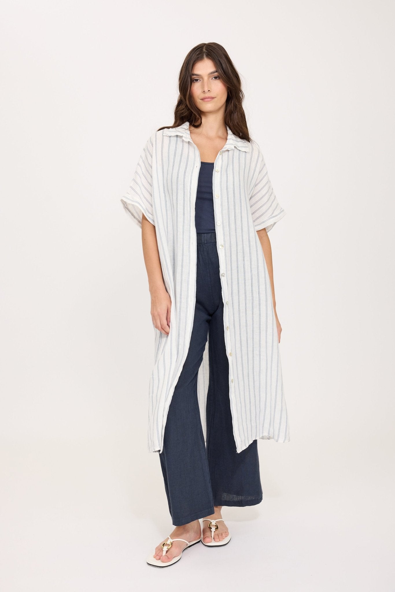 French Pinstripe DressPosh Boutique